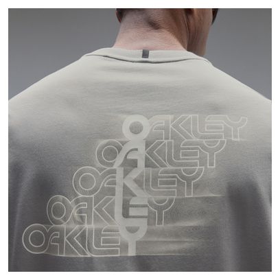 T-Shirt Oakley Stacked Flow Gris Homme