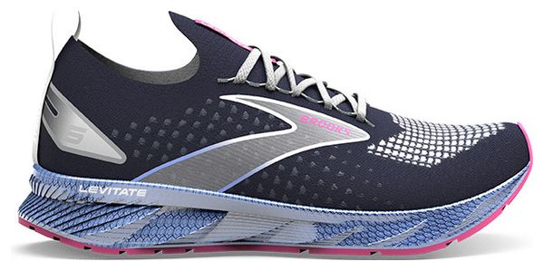 Brooks Levitate StealthFit 6 Blue Pink Women's Running Shoes