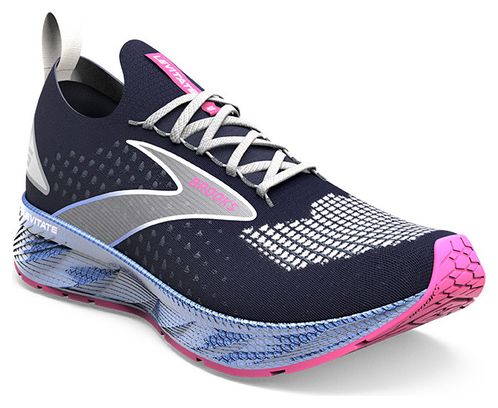 Brooks Levitate StealthFit 6 Blue Pink Women's Running Shoes