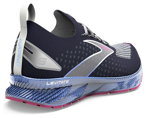 Zapatillas Brooks Levitate StealthFit 6 Azul Rosa Mujer