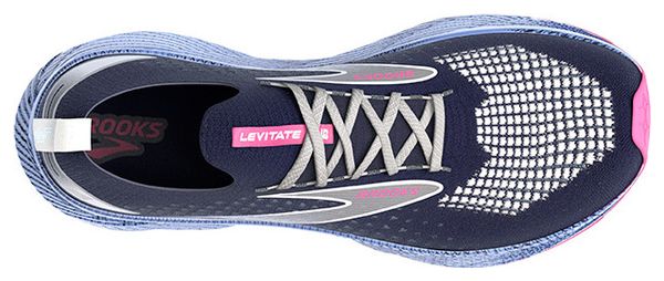 Brooks Levitate StealthFit 6 Blue Pink Women's Running Shoes