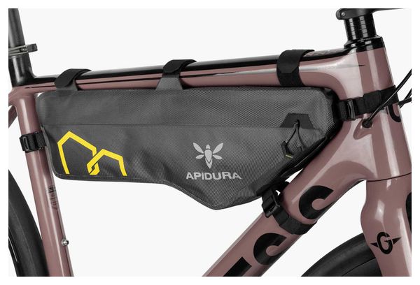 Sacoche de Cadre Apidura Expédition 4.5L Gris / Jaune