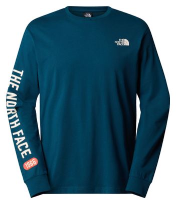 The North Face Varsity Graphic Blue T-shirt Lange mouwen