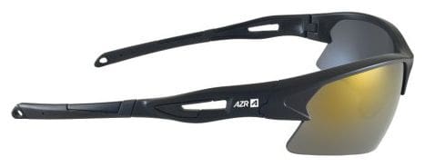 AZR Huez Black matte/Gold mirror + 1 Clear lens