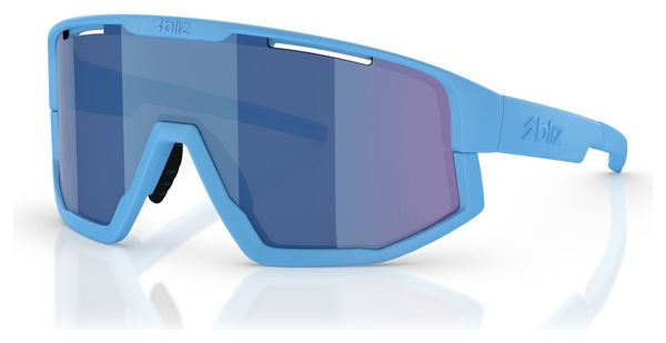 Bliz Fusion Small Brille Hellblau - Gespiegelter Schirm Grau/Blau