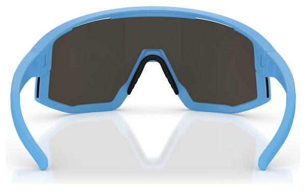 Bliz Fusion Small Glasses Light Blue - Grey/Blue Mirror Lens