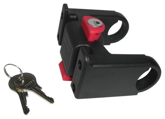 KLICKFIX Handlebar Mount Lockable Black Red