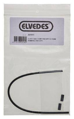 Kit Elvedes Brake Outer Cable Black 240 mm + 2 End Caps