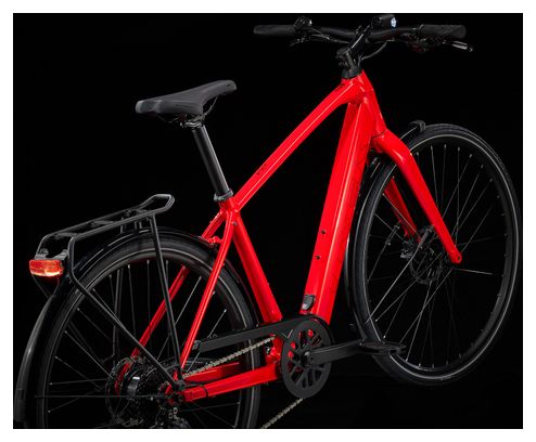 Trek FX+ 2 Shimano Altus 9V 250 Wh 700 mm Rosso  Bicicletta elettrica da città
