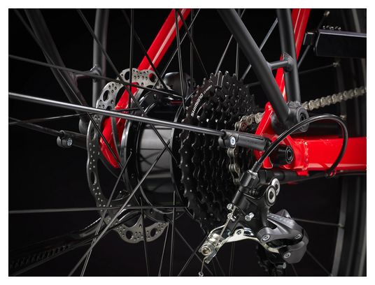 Trek FX+ 2 Shimano Altus 9V 250 Wh 700 mm Rosso  Bicicletta elettrica da città