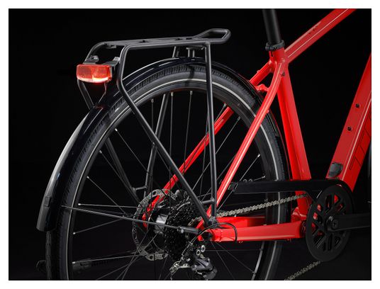 Trek FX+ 2 Shimano Altus 9V 250 Wh 700 mm Rosso  Bicicletta elettrica da città