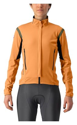 Chaqueta de manga larga Castelli Perfetto Ros 2 Naranja para mujer
