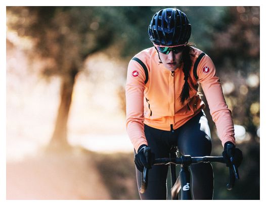 Chaqueta de manga larga Castelli Perfetto Ros 2 Naranja para mujer