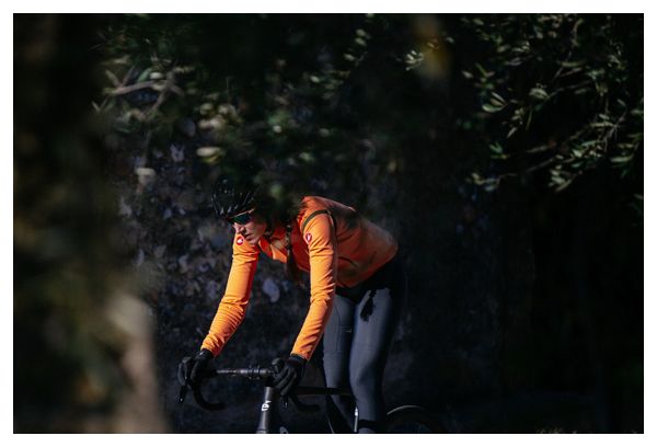 Chaqueta de manga larga Castelli Perfetto Ros 2 Naranja para mujer