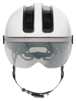Abus Hud-Y Ace Helmet Shiny White / White