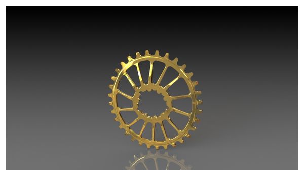 Plateau Oval Shift Up rouge (SRAM)