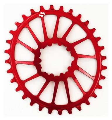 Plateau Oval Shift Up rouge (SRAM)