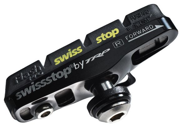 SwissStop Full FlashPro Pastiglie freno nere Prince x2 cerchio Ruote in carbonio per Shimano / Sram