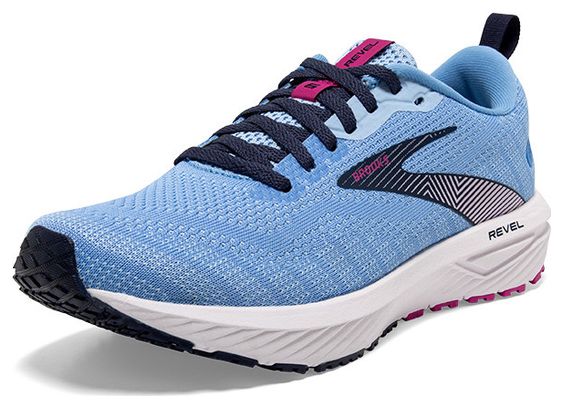 Zapatillas Running Brooks Revel 6 Azul Rosa Mujer