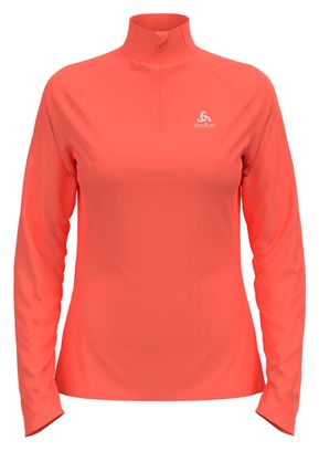 Odlo Women's Essential 1/2 Zip Running Jacket Coral