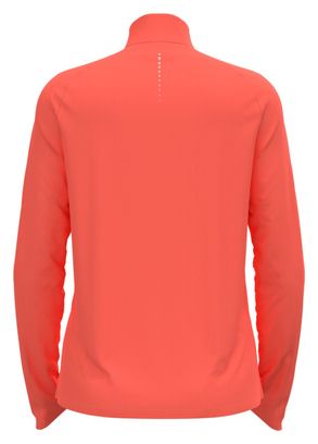 Odlo Women's Essential 1/2 Zip Running Jacket Coral