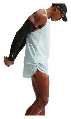 Pantalones cortos Nike AeroSwift con corte asimétrico, verde, para hombre