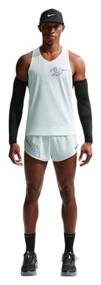 Pantalones cortos Nike AeroSwift con corte asimétrico, verde, para hombre