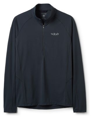 Maglietta tecnica Rab Sonic con mezza zip, grigia, da uomo