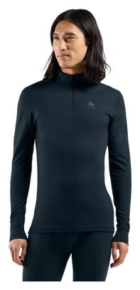 Intimo tecnico Odlo 1/2 Zip Merino 200 blu da uomo