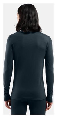 Intimo tecnico Odlo 1/2 Zip Merino 200 blu da uomo