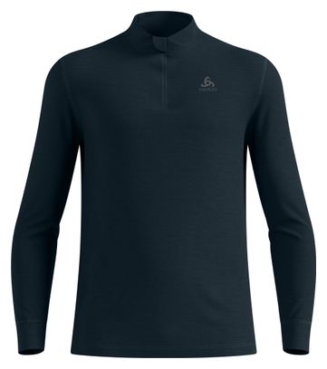 Intimo tecnico Odlo 1/2 Zip Merino 200 blu da uomo
