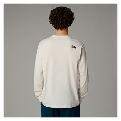 The North Face Varsity Graphic White Long Sleeve T-Shirt