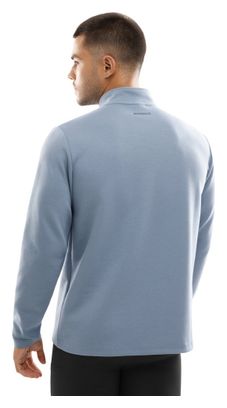 Pull fitness demi-zip homme Blur Bleu