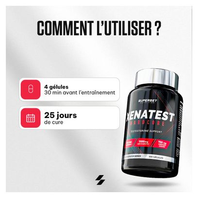 Cure Testosterone - 50 Jours - Superset Nutrition - Boosters De Testo