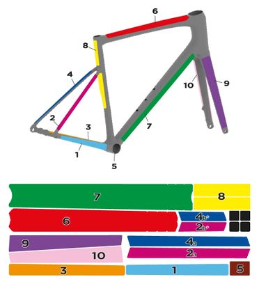 Slicy Universal Frame Protection Kit for Gravel and Road Brilliant