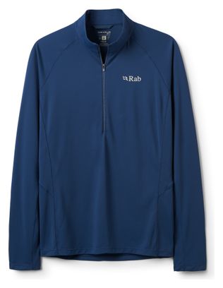 Maglietta tecnica Rab Sonic con mezza cerniera, blu, da uomo
