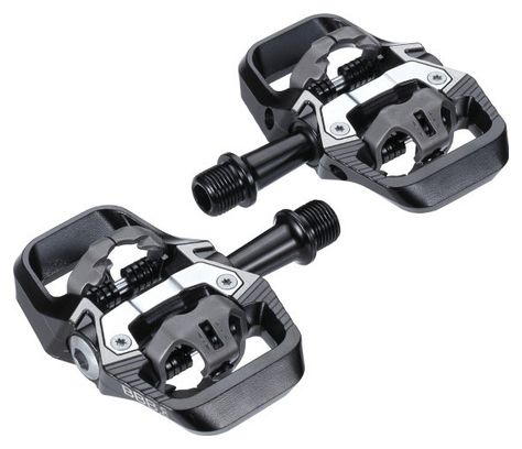 Pedales automáticos BBB TrailMount con jaulas Negro mate