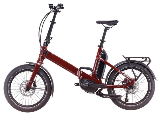 Vélo Pliant Électrique Cube Fold Hybrid 500 Shimano Tiagra 10V 500 Wh 20'' Rouge Merlot 2025