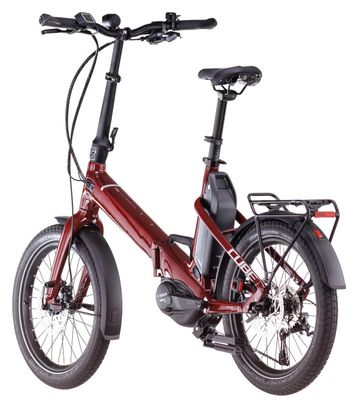 Vélo Pliant Électrique Cube Fold Hybrid 500 Shimano Tiagra 10V 500 Wh 20'' Rouge Merlot 2025