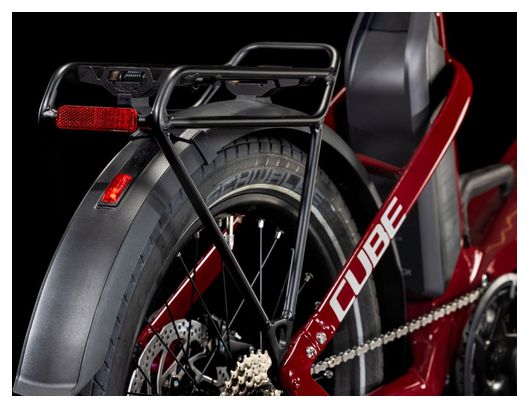 Vélo Pliant Électrique Cube Fold Hybrid 500 Shimano Tiagra 10V 500 Wh 20'' Rouge Merlot 2025