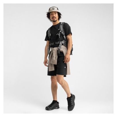 T-shirt randonnée manches courtes homme Cave Noir