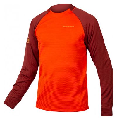 Maillot Manches Longues Endura SingleTrack Rouge