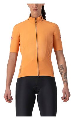 Maillot de manga corta Castelli Perfetto Ros 2 Wind Naranja para mujer