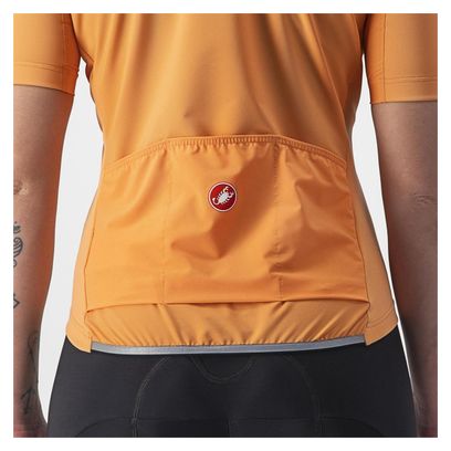 Castelli Perfetto Ros 2 Wind Orange Women's Short Sleeve Jersey