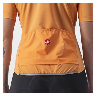 Maglia a maniche corte Castelli Perfetto Ros 2 Wind Orange Donna