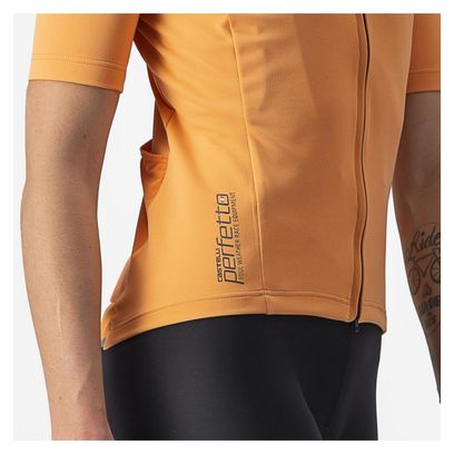 Kurzarmtrikot für Frauen Castelli Perfetto Ros 2 Wind Orange