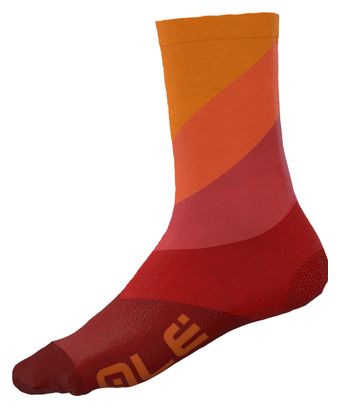 Alé Unisex Q-Skin Diagonale Digitopress Sokken Rood