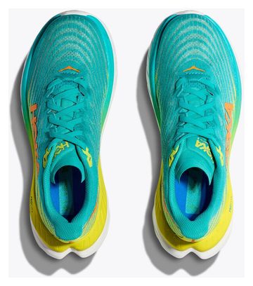 Hoka Mach 5 Running Shoes Blue Green Yellow