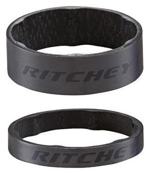 Ritchey 1-1/8' Carbon Headset Spacers Kit (x2) Mat Zwart