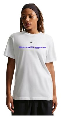 T-Shirt Nike Blocks League Blanc Femme